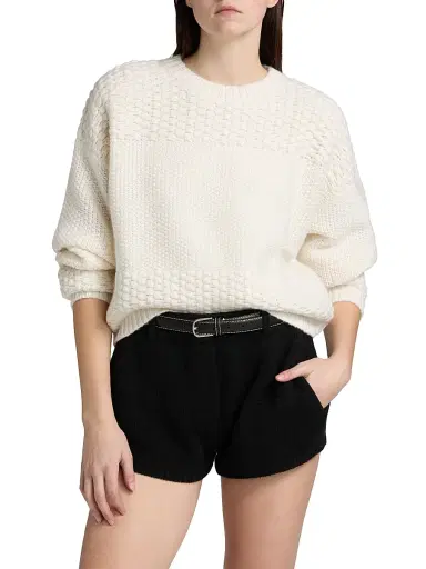 Lisa Yang Women's Signe Textured Cashmere Sweater | Thumbnail 3 Lisa Yang Women's Signe Textured Cashmere Sweater | Thumbnail 3