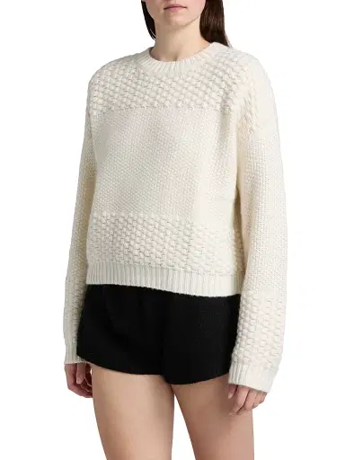 Lisa Yang Women's Signe Textured Cashmere Sweater | Thumbnail 4 Lisa Yang Women's Signe Textured Cashmere Sweater | Thumbnail 4