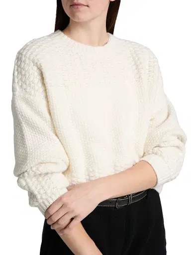 Lisa Yang Women's Signe Textured Cashmere Sweater | Thumbnail 6 Lisa Yang Women's Signe Textured Cashmere Sweater | Thumbnail 6