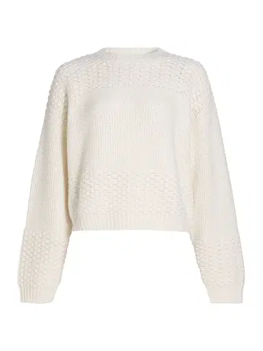Lisa Yang Women's Signe Textured Cashmere Sweater | Thumbnail 1 Lisa Yang Women's Signe Textured Cashmere Sweater | Thumbnail 1