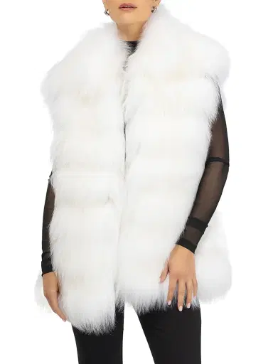Gorski Women's Select Lamb Vest - Latte | Thumbnail 2 Gorski Women's Select Lamb Vest - Latte | Thumbnail 2
