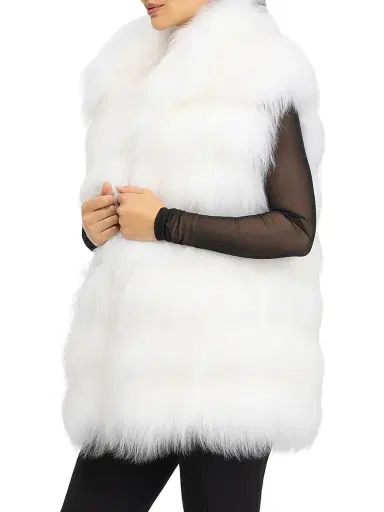 Gorski Women's Select Lamb Vest - Latte | Thumbnail 3 Gorski Women's Select Lamb Vest - Latte | Thumbnail 3