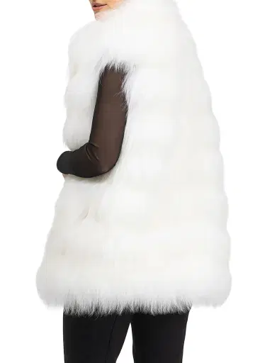 Gorski Women's Select Lamb Vest - Latte | Thumbnail 4 Gorski Women's Select Lamb Vest - Latte | Thumbnail 4