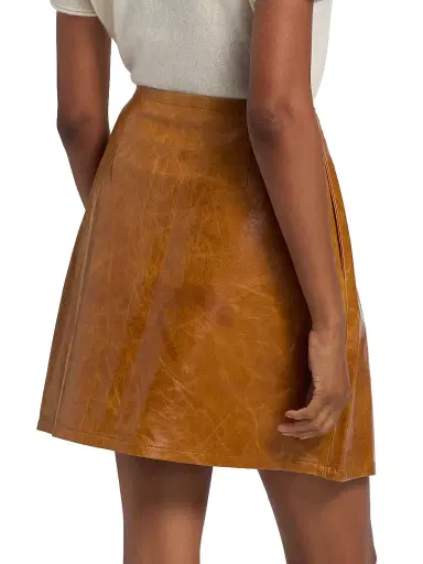 Co Women's Wrap-Style Leather Miniskirt | Thumbnail 5 Co Women's Wrap-Style Leather Miniskirt | Thumbnail 5
