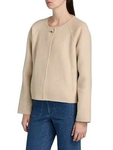 Tanya Taylor Women's Micah Wool-Blend Jacket - Oat | Thumbnail 4 Tanya Taylor Women's Micah Wool-Blend Jacket - Oat | Thumbnail 4