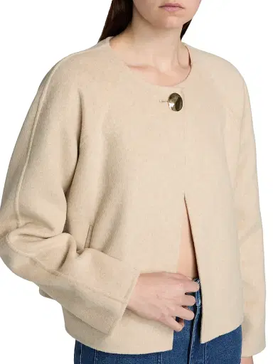 Tanya Taylor Women's Micah Wool-Blend Jacket - Oat | Thumbnail 6 Tanya Taylor Women's Micah Wool-Blend Jacket - Oat | Thumbnail 6