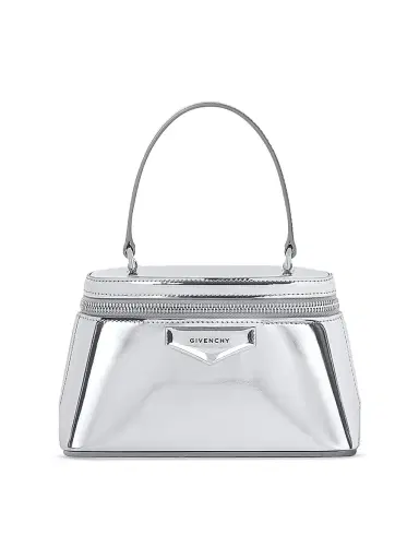 Givenchy Women's Antigona Vanity Bag in Mirror Effect Leather - Silvery | Thumbnail 1 Givenchy Women's Antigona Vanity Bag in Mirror Effect Leather - Silvery | Thumbnail 1