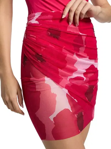 Chiara Boni La Petite Robe Women's Acero Illusion Print Sarong - Size 8 | Thumbnail 5 Chiara Boni La Petite Robe Women's Acero Illusion Print Sarong - Size 8 | Thumbnail 5