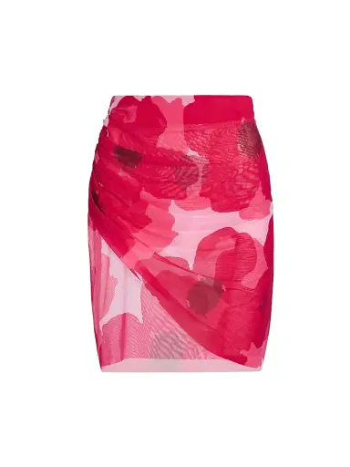 Chiara Boni La Petite Robe Women's Acero Illusion Print Sarong - Size 8 | Thumbnail 1 Chiara Boni La Petite Robe Women's Acero Illusion Print Sarong - Size 8 | Thumbnail 1