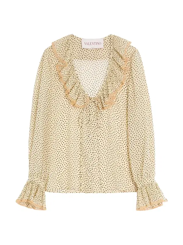 Women's Light Georgette Shirt with Plusdepois Print - Birch Women's Light Georgette Shirt with Plusdepois Print - Birch