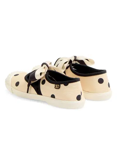 Valentino Garavani Women's Bay By Bay Ballerina Sneakers - Butter Black | Thumbnail 3 Valentino Garavani Women's Bay By Bay Ballerina Sneakers - Butter Black | Thumbnail 3