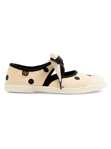 Valentino Garavani Women's Bay By Bay Ballerina Sneakers - Butter Black | Thumbnail 1 Valentino Garavani Women's Bay By Bay Ballerina Sneakers - Butter Black | Thumbnail 1