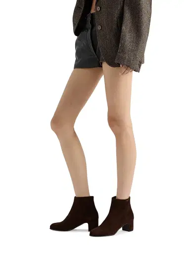 Prada Women's Leather Booties - Dark Brown | Thumbnail 6 Prada Women's Leather Booties - Dark Brown | Thumbnail 6