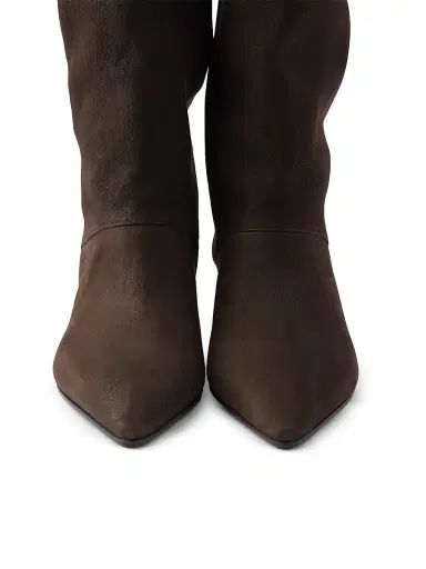 Prada Women's Leather Knee High Boots | Thumbnail 4 Prada Women's Leather Knee High Boots | Thumbnail 4
