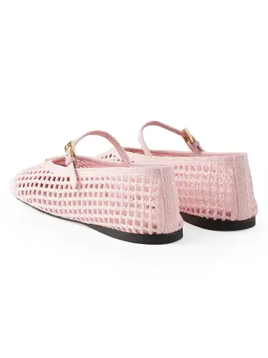 Prada Women's Crochet Ballerinas - Gold | Thumbnail 11 Prada Women's Crochet Ballerinas - Gold | Thumbnail 11