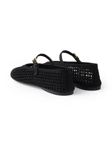Prada Women's Crochet Ballerinas - Gold | Thumbnail 18 Prada Women's Crochet Ballerinas - Gold | Thumbnail 18