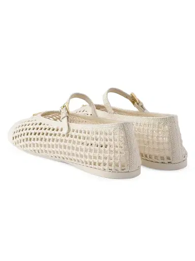Prada Women's Crochet Ballerinas - Gold | Thumbnail 22 Prada Women's Crochet Ballerinas - Gold | Thumbnail 22