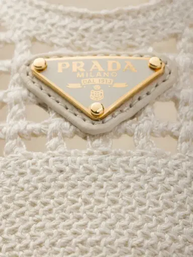 Prada Women's Crochet Ballerinas - Gold | Thumbnail 23 Prada Women's Crochet Ballerinas - Gold | Thumbnail 23
