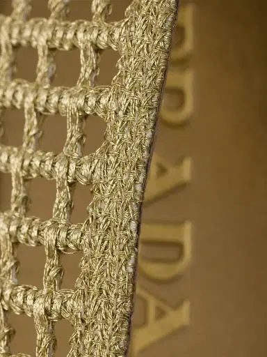 Prada Women's Crochet Ballerinas - Gold | Thumbnail 5 Prada Women's Crochet Ballerinas - Gold | Thumbnail 5