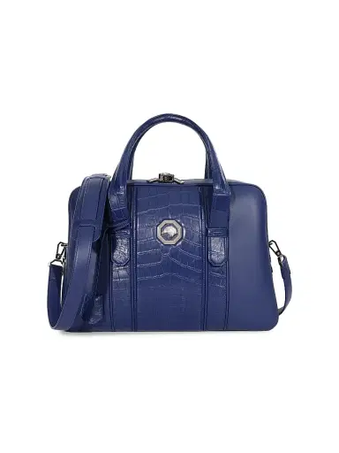 Stefano Ricci Men's Versatile Croc Briefcase with Lock | Thumbnail 5 Stefano Ricci Men's Versatile Croc Briefcase with Lock | Thumbnail 5