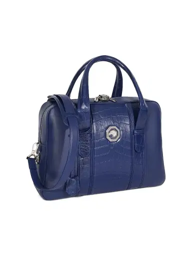 Stefano Ricci Men's Versatile Croc Briefcase with Lock | Thumbnail 6 Stefano Ricci Men's Versatile Croc Briefcase with Lock | Thumbnail 6