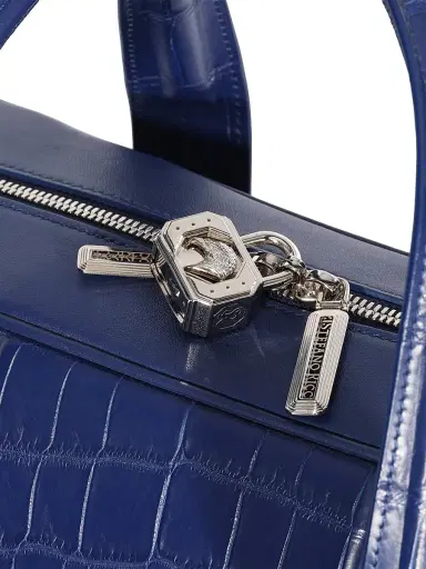 Stefano Ricci Men's Versatile Croc Briefcase with Lock | Thumbnail 8 Stefano Ricci Men's Versatile Croc Briefcase with Lock | Thumbnail 8