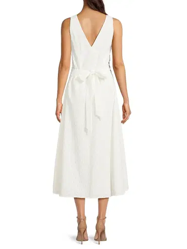 Faithfull The Brand Women's Maya Floral Eyelet Cotton-Blend Midi-Dress | Thumbnail 5 Faithfull The Brand Women's Maya Floral Eyelet Cotton-Blend Midi-Dress | Thumbnail 5