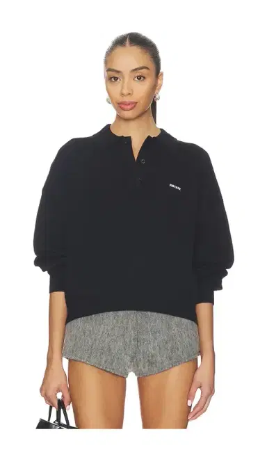 ROTATE Slinky Knit Polo | Thumbnail 1 ROTATE Slinky Knit Polo | Thumbnail 1