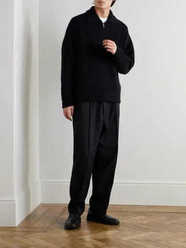 The Elder Statesman Cashmere Zip-Up Sweater - Men | Thumbnail 2 The Elder Statesman Cashmere Zip-Up Sweater - Men | Thumbnail 2