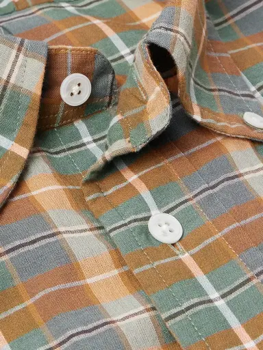 Drake's Button-Down Collar Checked Cotton-Madras Shirt - Men | Thumbnail 5 Drake's Button-Down Collar Checked Cotton-Madras Shirt - Men | Thumbnail 5