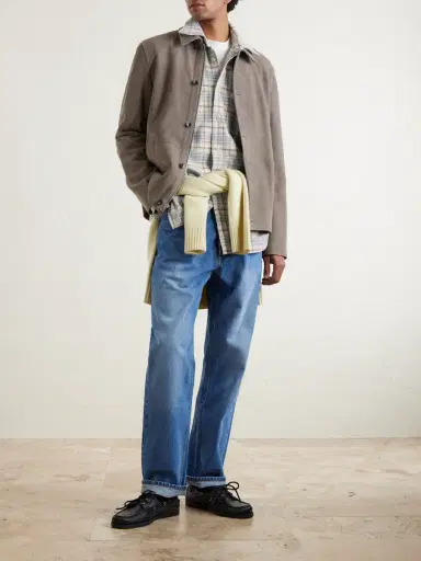 Drake's Checked Brushed Cotton-Flannel Shirt - Men | Thumbnail 2 Drake's Checked Brushed Cotton-Flannel Shirt - Men | Thumbnail 2