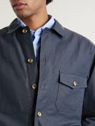 Drake's Cotton Overshirt - Men | Thumbnail 5 Drake's Cotton Overshirt - Men | Thumbnail 5
