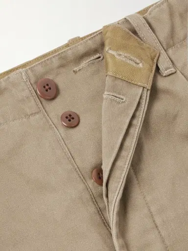 KAPITAL Straight-Leg Pleated Cotton-Twill Chinos - Men | Thumbnail 5 KAPITAL Straight-Leg Pleated Cotton-Twill Chinos - Men | Thumbnail 5