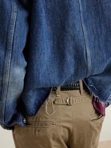 KAPITAL Straight-Leg Pleated Cotton-Twill Chinos - Men | Thumbnail 6 KAPITAL Straight-Leg Pleated Cotton-Twill Chinos - Men | Thumbnail 6