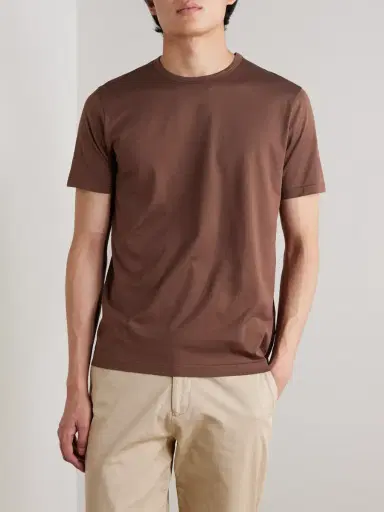 Sunspel Slim-Fit Cotton-Jersey T-Shirt - Men | Thumbnail 3 Sunspel Slim-Fit Cotton-Jersey T-Shirt - Men | Thumbnail 3