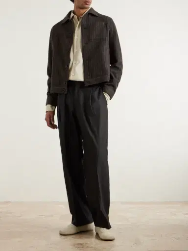Oliver Spencer Buffalo Striped Wool-Blend Jacket - Men | Thumbnail 2 Oliver Spencer Buffalo Striped Wool-Blend Jacket - Men | Thumbnail 2