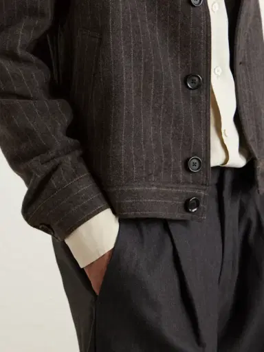 Oliver Spencer Buffalo Striped Wool-Blend Jacket - Men | Thumbnail 5 Oliver Spencer Buffalo Striped Wool-Blend Jacket - Men | Thumbnail 5