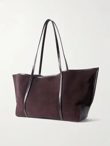 St. Agni Bateau Leather-trimmed Suede Tote | Thumbnail 3 St. Agni Bateau Leather-trimmed Suede Tote | Thumbnail 3