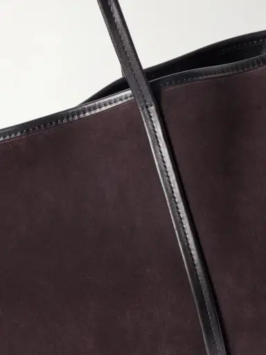 St. Agni Bateau Leather-trimmed Suede Tote | Thumbnail 4 St. Agni Bateau Leather-trimmed Suede Tote | Thumbnail 4