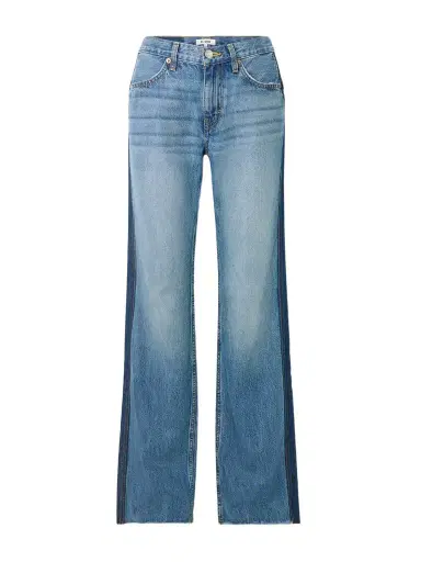 RE/DONE The Californian Frayed Two-tone Mid-rise Wide-leg Jeans | Thumbnail 1 RE/DONE The Californian Frayed Two-tone Mid-rise Wide-leg Jeans | Thumbnail 1