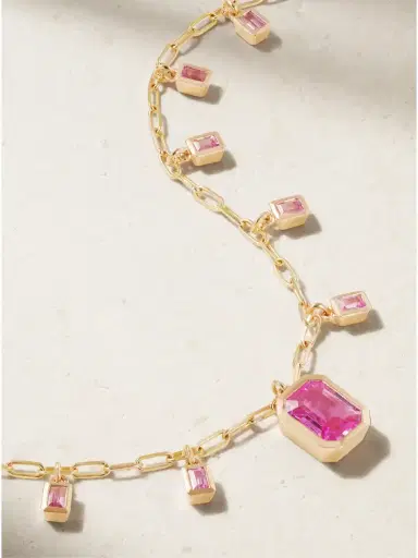 SHAY 18-karat Rose Gold, Sapphire And Diamond Necklace | Thumbnail 1 SHAY 18-karat Rose Gold, Sapphire And Diamond Necklace | Thumbnail 1