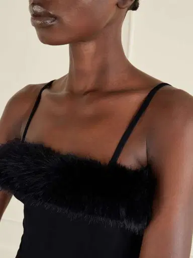 Balenciaga Plush-trimmed Stretch-jersey Camisole | Thumbnail 5 Balenciaga Plush-trimmed Stretch-jersey Camisole | Thumbnail 5