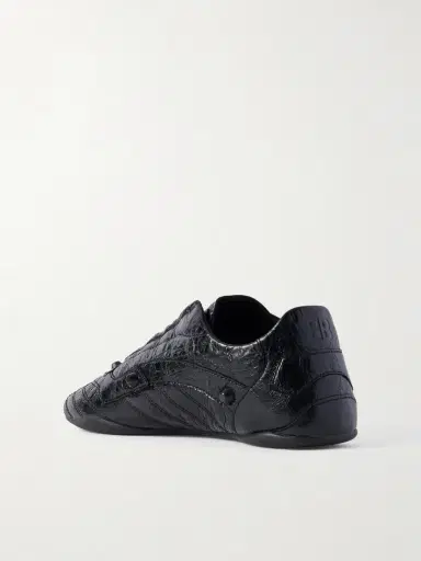 Balenciaga City Studded Crinkled-leather Sneakers | Thumbnail 3 Balenciaga City Studded Crinkled-leather Sneakers | Thumbnail 3