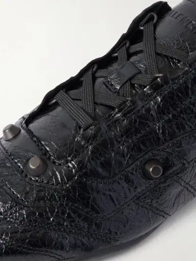 Balenciaga City Studded Crinkled-leather Sneakers | Thumbnail 4 Balenciaga City Studded Crinkled-leather Sneakers | Thumbnail 4