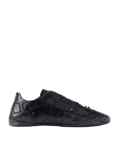 Balenciaga City Studded Crinkled-leather Sneakers | Thumbnail 1 Balenciaga City Studded Crinkled-leather Sneakers | Thumbnail 1