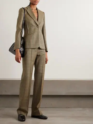 McQueen Prince Of Wales Checked Wool Blazer | Thumbnail 2 McQueen Prince Of Wales Checked Wool Blazer | Thumbnail 2
