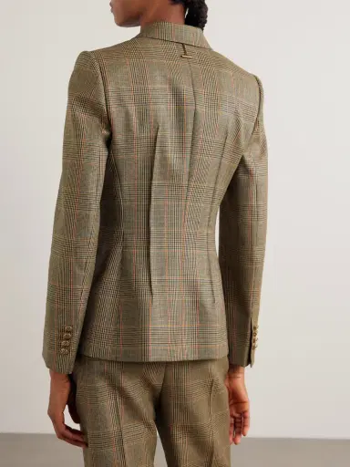 McQueen Prince Of Wales Checked Wool Blazer | Thumbnail 3 McQueen Prince Of Wales Checked Wool Blazer | Thumbnail 3