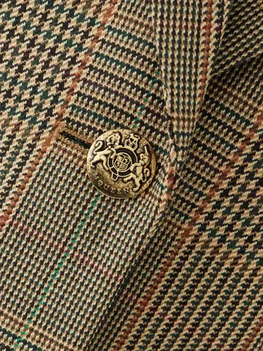 McQueen Prince Of Wales Checked Wool Blazer | Thumbnail 4 McQueen Prince Of Wales Checked Wool Blazer | Thumbnail 4