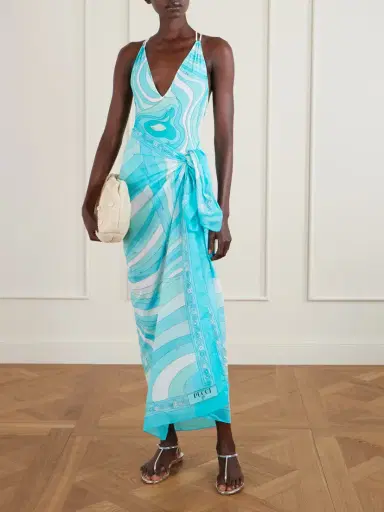 PUCCI Printed Cotton-voile Pareo | Thumbnail 2 PUCCI Printed Cotton-voile Pareo | Thumbnail 2