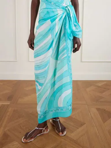 PUCCI Printed Cotton-voile Pareo | Thumbnail 3 PUCCI Printed Cotton-voile Pareo | Thumbnail 3